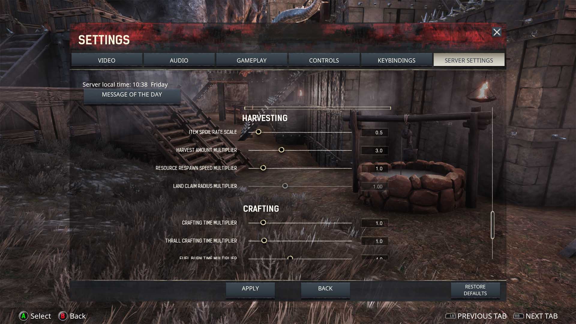 conan exiles single player settings